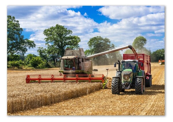 Akrilüveg fotó Keverjük össze és a traktor