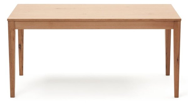 Natúr színű bővíthető étkezőasztal tölgyfa dekoros asztallappal 80x160 cm Yain – Kave Home