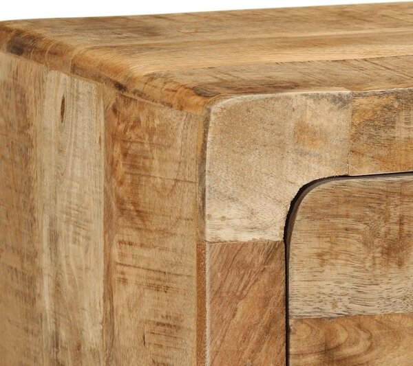 VidaXL tömör nyers mangófa falra szerelhető TV-szekrény 100x32x25 cm