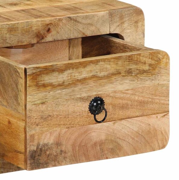 VidaXL tömör nyers mangófa falra szerelhető TV-szekrény 100x32x25 cm