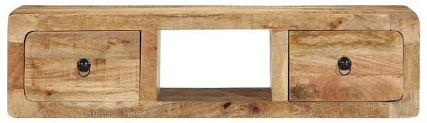 VidaXL tömör nyers mangófa falra szerelhető TV-szekrény 100x32x25 cm
