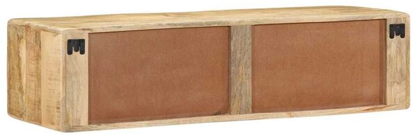 VidaXL tömör nyers mangófa falra szerelhető TV-szekrény 100x32x25 cm