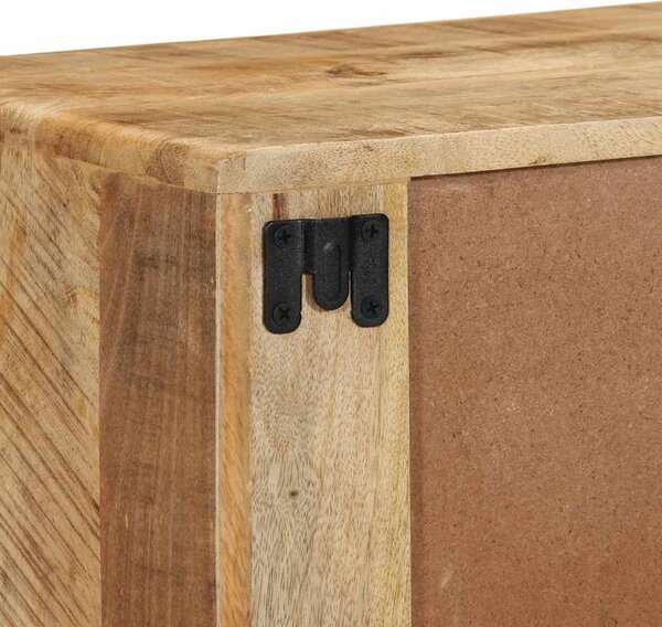 VidaXL tömör nyers mangófa falra szerelhető TV-szekrény 100x32x25 cm