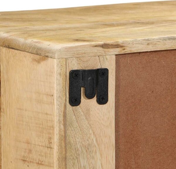 VidaXL tömör nyers mangófa falra szerelhető TV-szekrény 100x32x25 cm