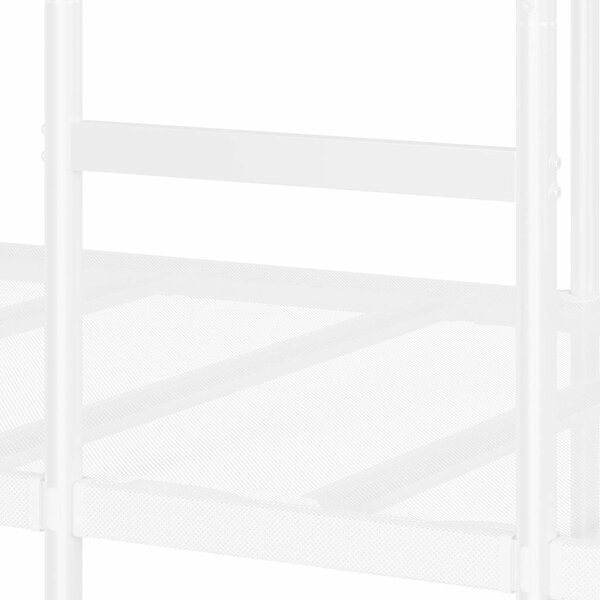 VidaXL fehér acél emeletes ágy matrac nélkül 80 x 200 cm