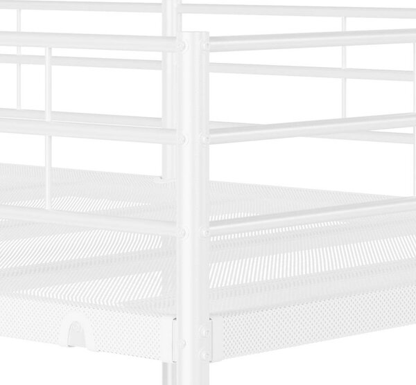 VidaXL fehér acél emeletes ágy matrac nélkül 80 x 200 cm