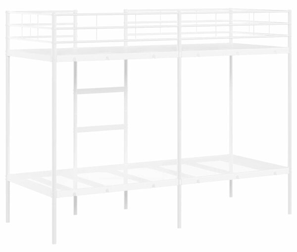 VidaXL fehér acél emeletes ágy matrac nélkül 80 x 200 cm
