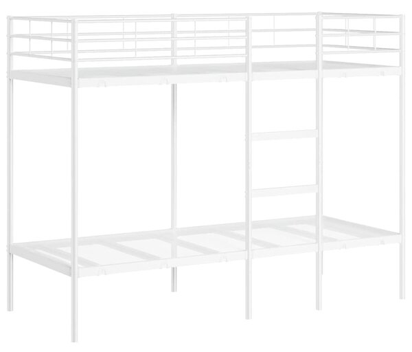VidaXL fehér acél emeletes ágy matrac nélkül 80 x 200 cm