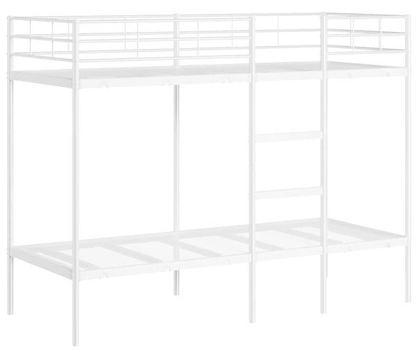 VidaXL fehér acél emeletes ágy matrac nélkül 75 x 190 cm