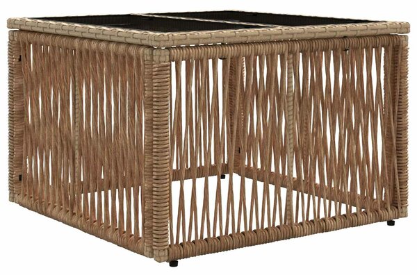 VidaXL Kerti Kanapé Szett 12 pcs Beige és Krémszínű polirattan