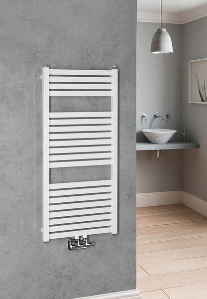 Aqualine Aqualine, TONDI radiátor 450x1330 mm, központi csatlakozás, fehér, DT470T