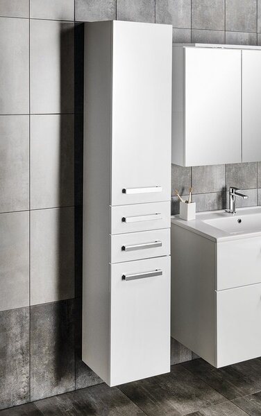 Aqualine Aqualine, VEGA Szekrény magas 35x184x31cm, fehér, VG185