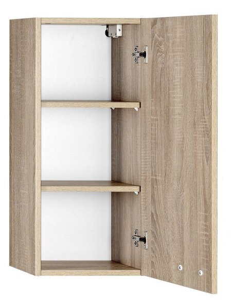 Aqualine Aqualine, ZOJA / KERAMIA FRESH felső szekrény 35x76x23cm, platina tölgy, 50336