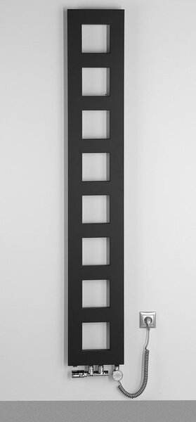 Sapho Sapho, BLOCK radiátor 280x1750 mm, matt fekete, IR182
