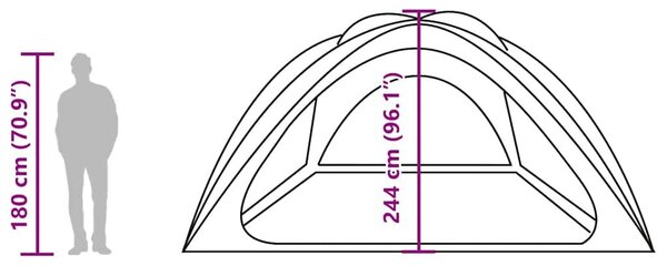 VidaXL vízálló rendezvénysátor, tengerzöld