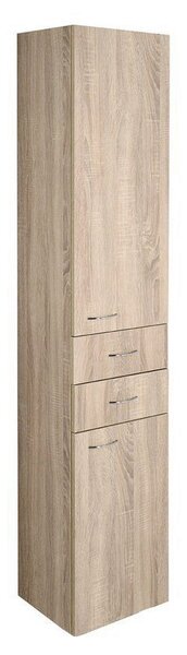 Aqualine Aqualine, ZOJA / KERAMIA FRESH szekrény magas 35x184x29cm, platina tölgy, 51222