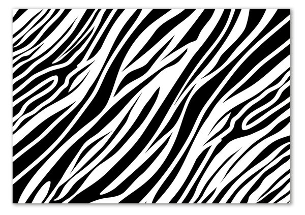 Egyedi üvegkép Zebra háttér