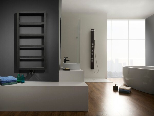 Sapho Sapho, DENALI radiátor 550x904mm, 292 W, ezüst szerkezeti, DN609SS