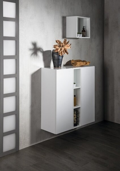 Sapho Sapho, ESPACE szekrény 35x94x32cm, 1x ajtó, bal/jobb, fehér fényű, ESC530-3030