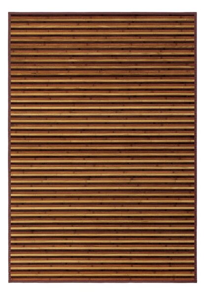 Mustársárga-barna bambusz szőnyeg 140x200 cm – Casa Selección