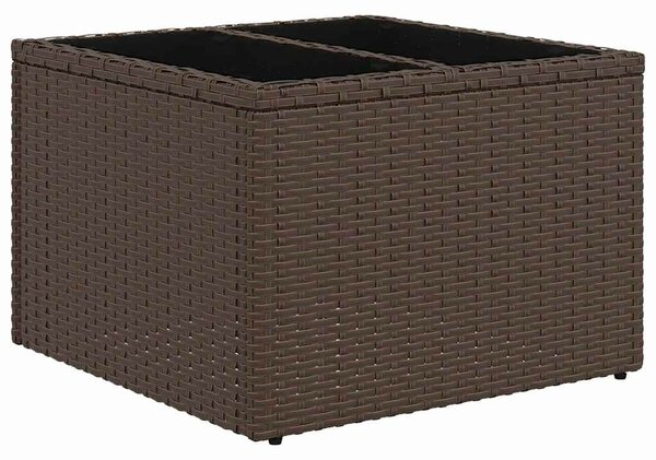 VidaXL Kerti Kanapé Szett párnával 8 pcs Barna polirattan