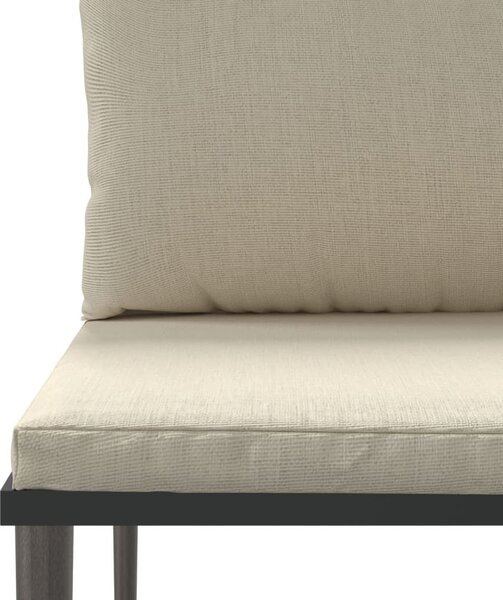 VidaXL 3 részes szürke polyrattan kerti ülőgarnitúra párnákkal