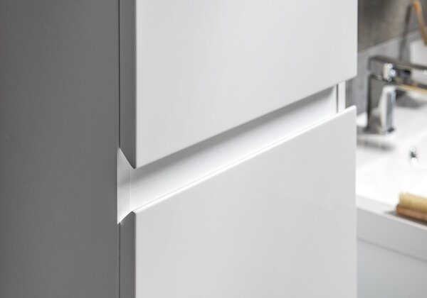 Aqualine Aqualine, ALTAIR magas szekrény kosárral 40x184x31cm, fehér, AI185L