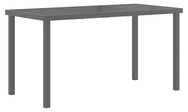 VidaXL Kültéri Bútor Szett 5 pcs Fekete és Antracit 140 x 70 x 73 cm