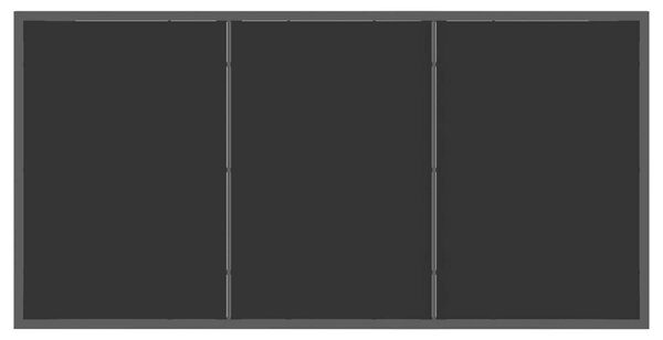 VidaXL Kültéri Bútor Szett 5 pcs Fekete és Antracit 140 x 70 x 73 cm