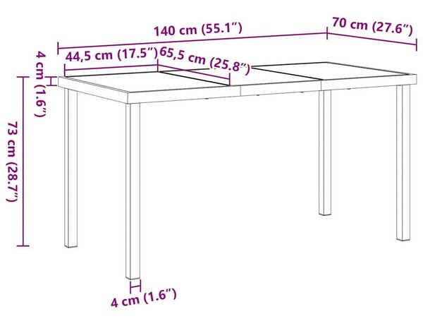 VidaXL Kert étkező szett párnával 5 pcs Szürke polirattan