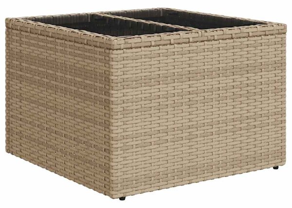 VidaXL Kerti Kanapé Szett párnával tárolóval 7 pcs Barna és szürke