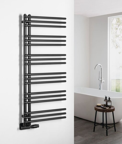 Aqualine , POSEIDON fűtőelem 450x1140mm, fekete matt, PS411B