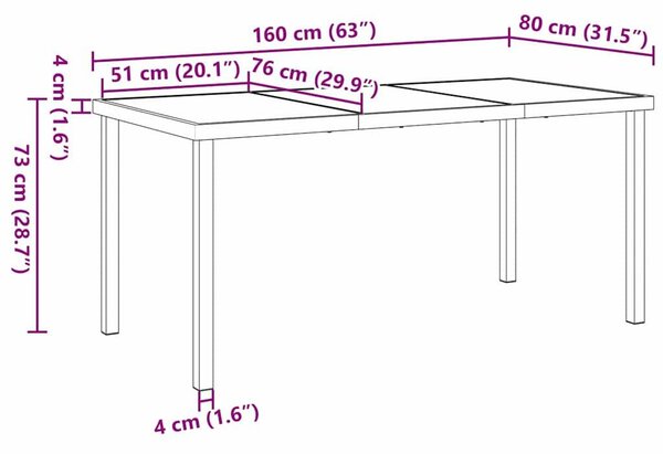 VidaXL Kert étkező szett párnával 5 pcs Bézs Poli rattan