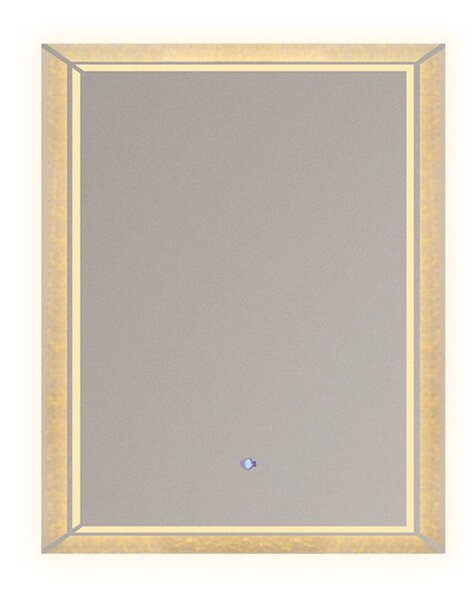 Welland Type-E05 LED tükör - LED tükör - fényerő + színhőfok állítás + páramentesítő + óra - 60 x 80 cm