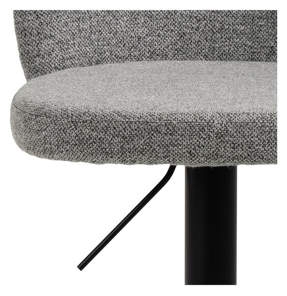 Fekete-szürke állítható magasságú bárszék (ülésmagasság 55 cm) Patricia – Actona