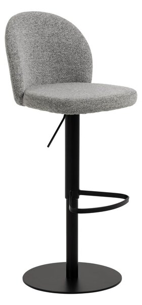 Fekete-szürke állítható magasságú bárszék (ülésmagasság 55 cm) Patricia – Actona
