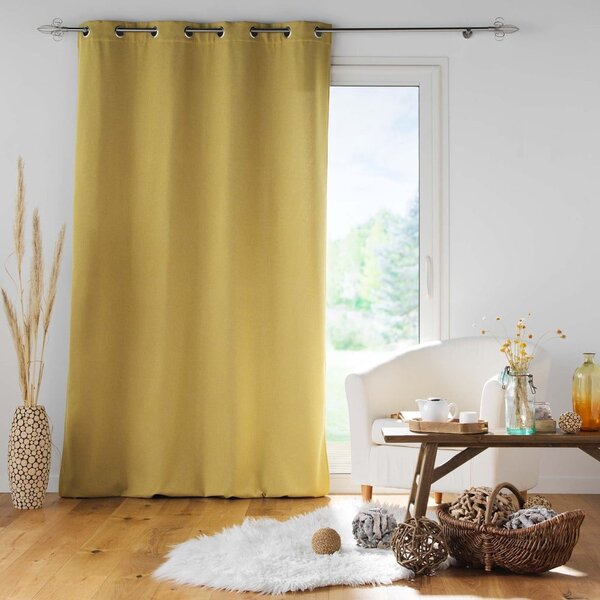 Sárga hangszigetelő függöny 140x260 cm Jupiter – douceur d'intérieur