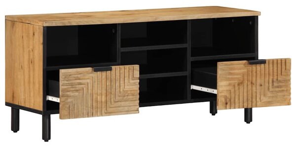 VidaXL barna tömör mangófa TV-szekrény 100 x 33 x 46 cm