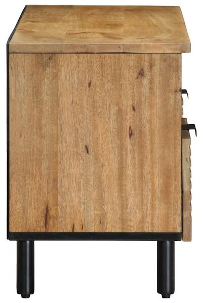 VidaXL barna tömör mangófa TV-szekrény 100 x 33 x 46 cm