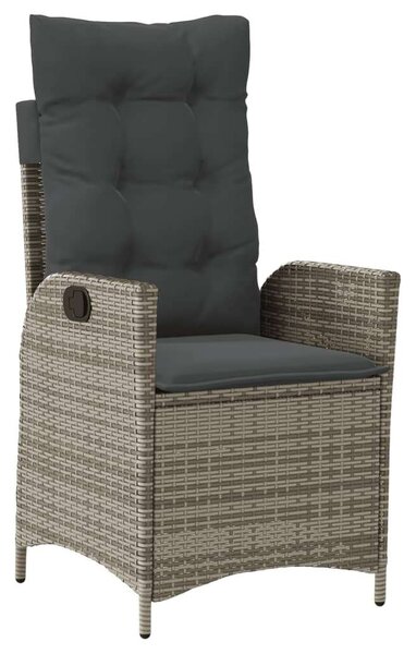VidaXL Polyrattan Kerti Étkezőgarnitúra - 3 részes - Szürke