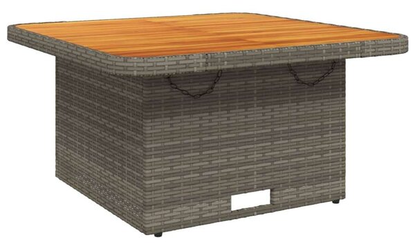 VidaXL Polyrattan Kerti Étkezőgarnitúra - 3 részes - Szürke