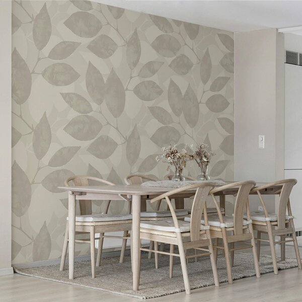 Fotótapéta Wall murals Pattern of leaves on a white background, Leveles fotótapéta, Népszerű fotótapéta, t00334v1 - Tapeko.hu