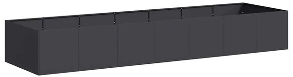 VidaXL fekete acél növénytartó 280x80x40 cm