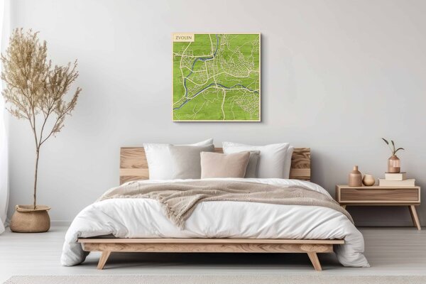 Zólyom – Zvolen 3D fa várostérkép fali dekoráció – Natura Products