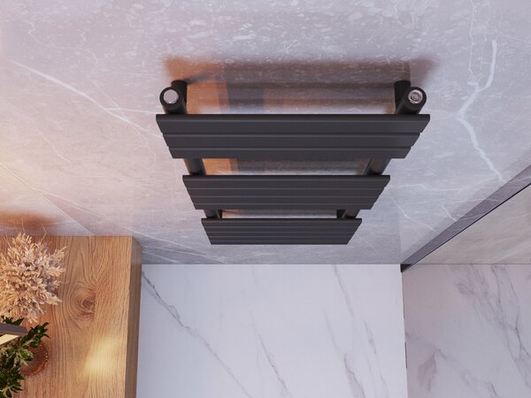 Gamma Erga Classic, radiátor 1200x450 mm, 611W, fekete matt, ERG-LAV-CLAS-120450-BK