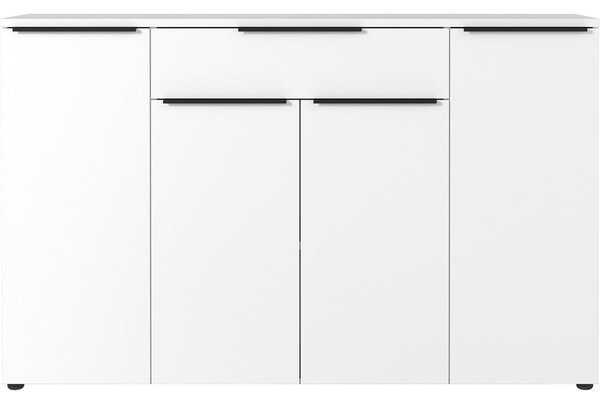 Fehér alacsony komód 161x101 cm Mailand – Germania