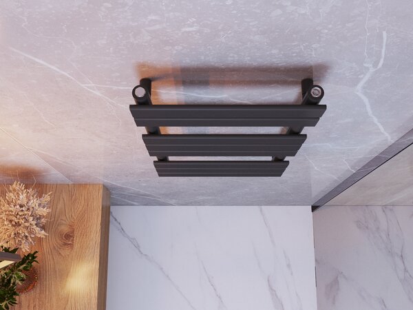 Gamma Erga Classic, radiátor 800x450 mm, 408W, fekete matt, ERG-LAV-CLAS-120450-BK
