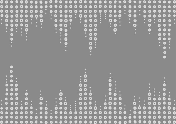 Fotótapéta Szürke és fehér háttér pontokkal, Geometriai fotótapéta, Népszerű fotótapéta, t00371 - Tapeko.hu
