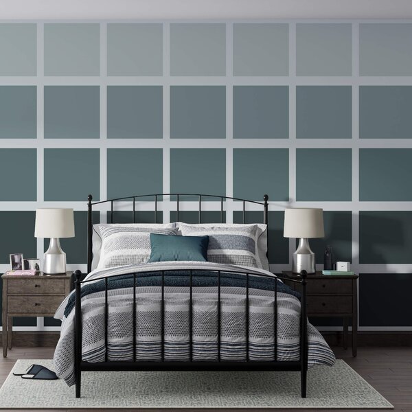 Fotótapéta Szürke négyzetek fekete négyzetekkel, Absztrakt fotótapéta, Népszerű fotótapéta, t00374 - Tapeko.hu