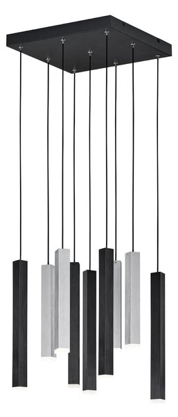 Fekete LED függőlámpa fém búrával Civeto – CINQUE